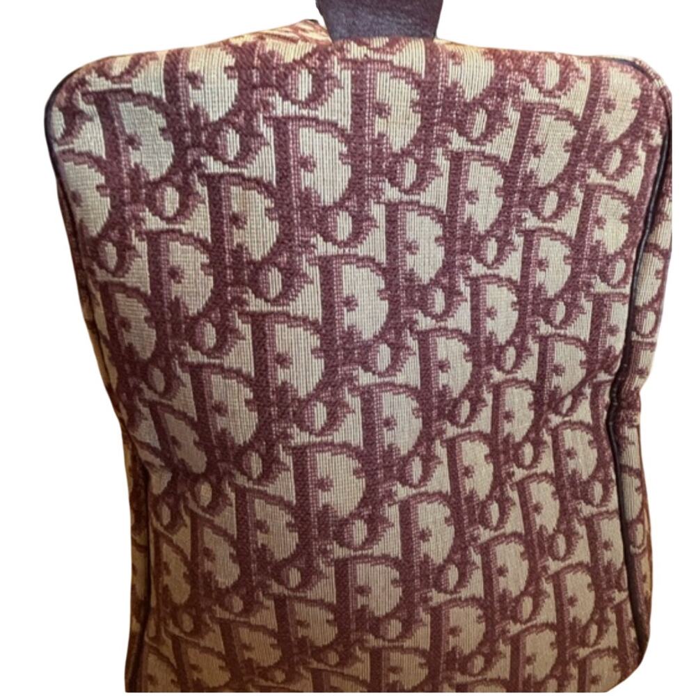 Christian Dior 48 Hour Bag in Burgandy and Leather with COA - Picture 5 of 14